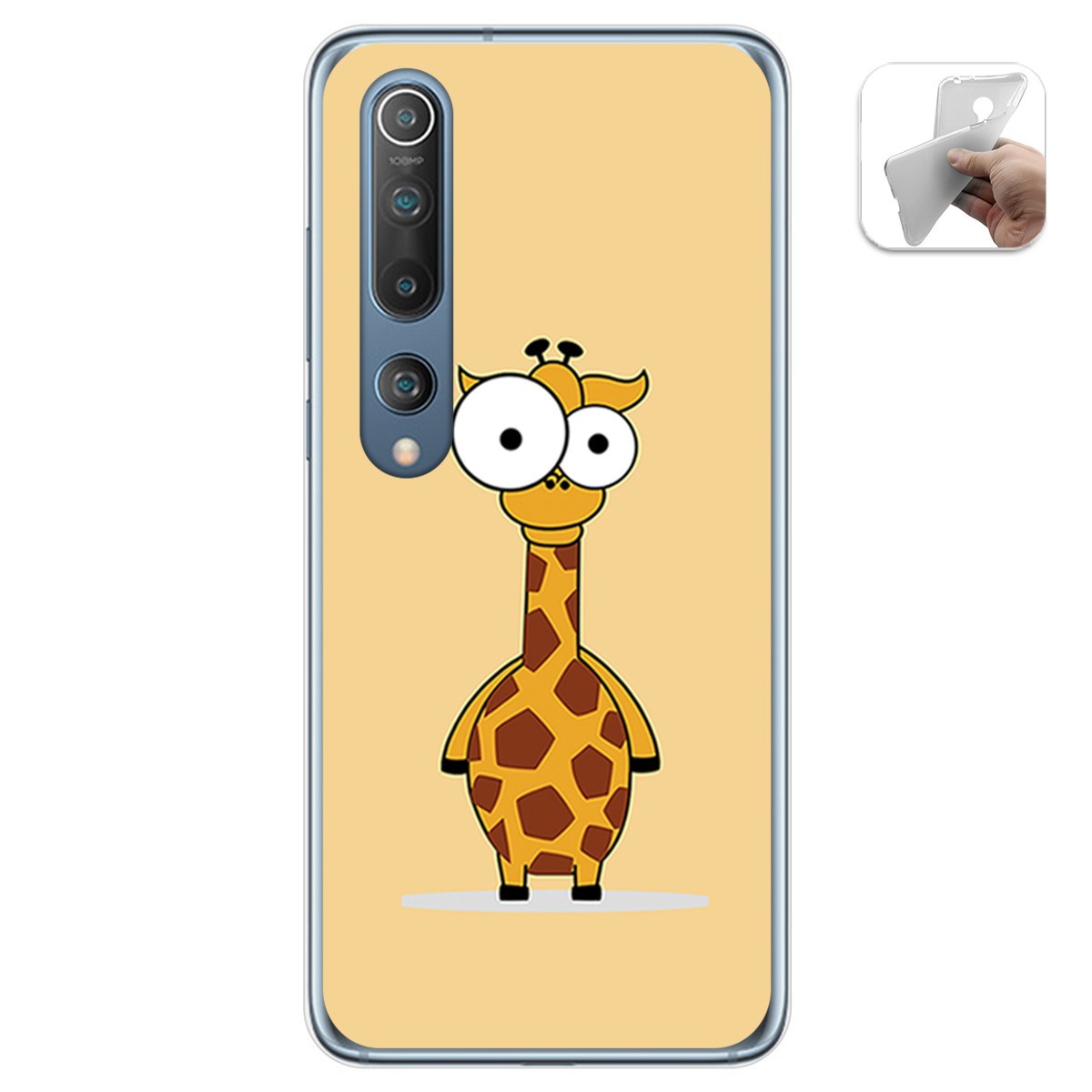 Funda Gel Tpu para Xiaomi Mi 10 / Mi 10 Pro diseño Jirafa Dibujos