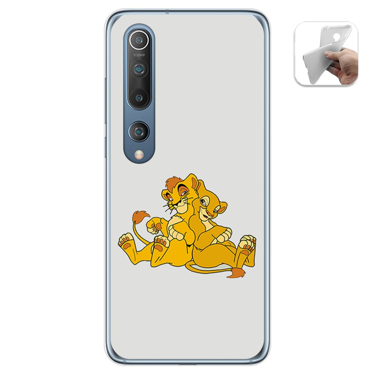 Funda Gel Tpu para Xiaomi Mi 10 / Mi 10 Pro diseño Leones Dibujos