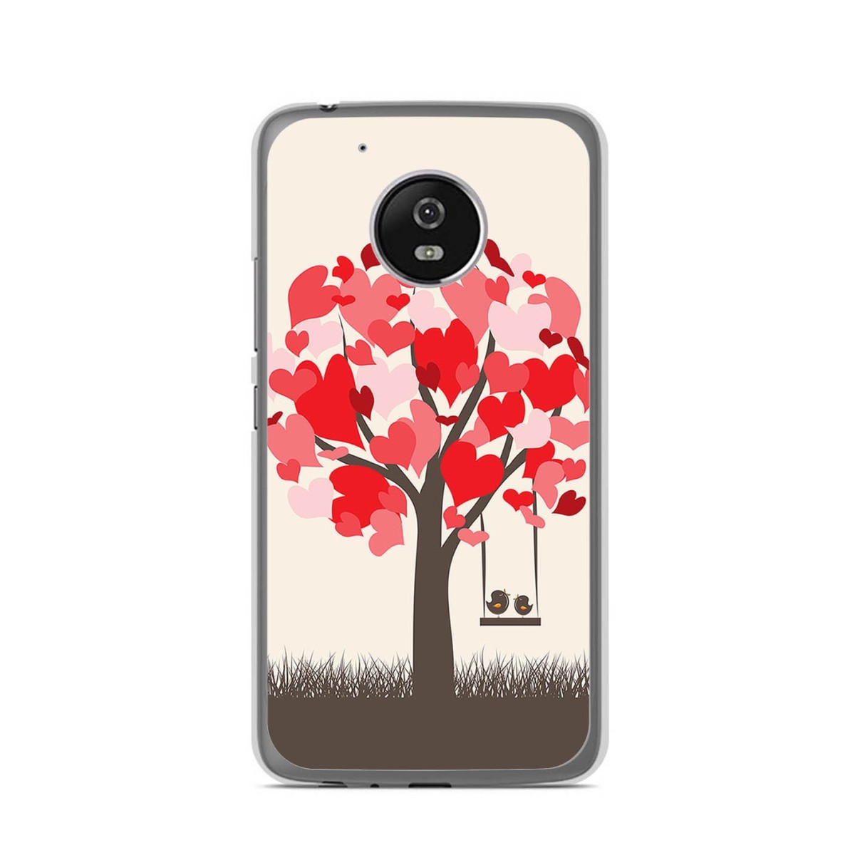 Funda Gel Tpu para Lenovo Moto G5 Diseño Pajaritos Dibujos