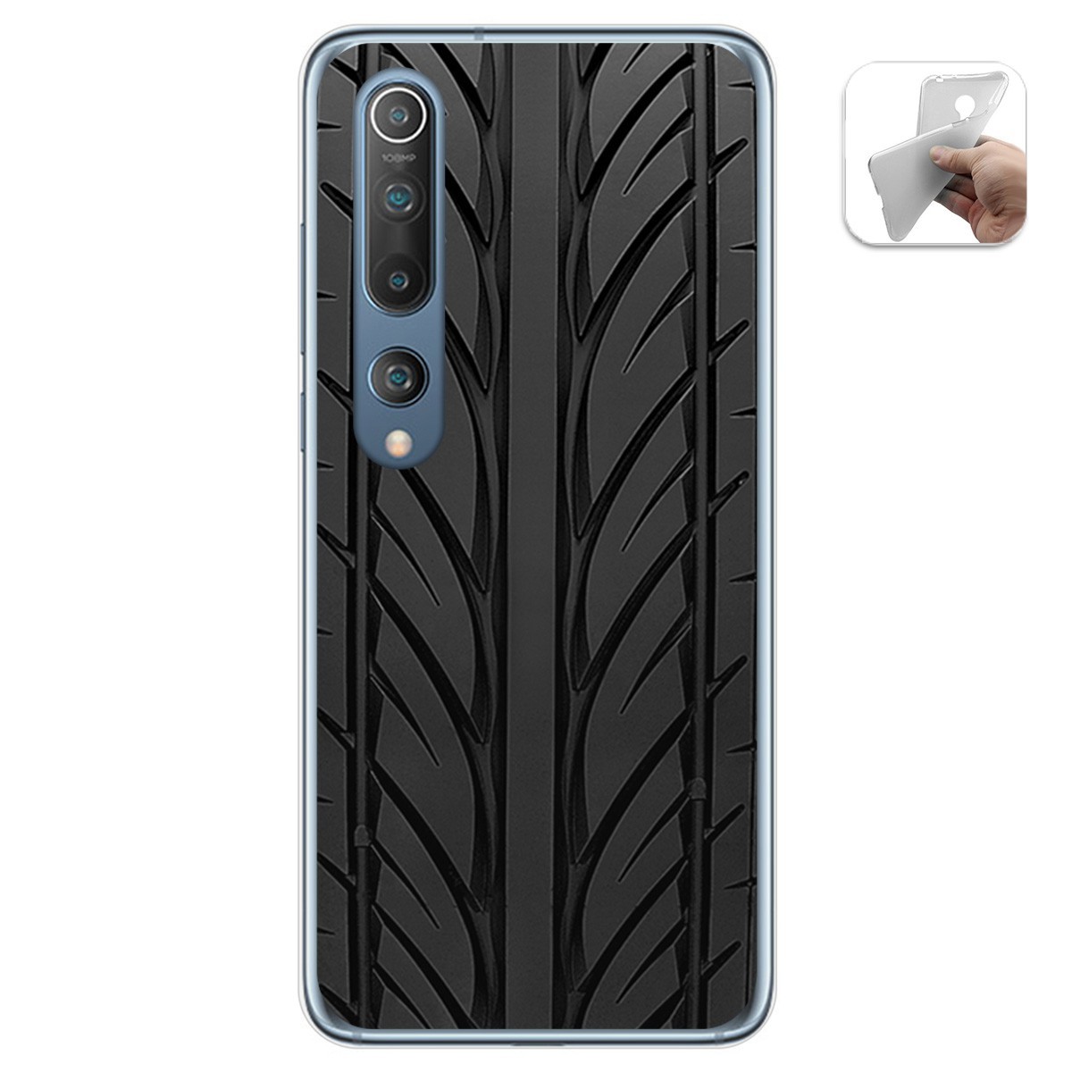 Funda Gel Tpu para Xiaomi Mi 10 / Mi 10 Pro diseño Neumatico Dibujos