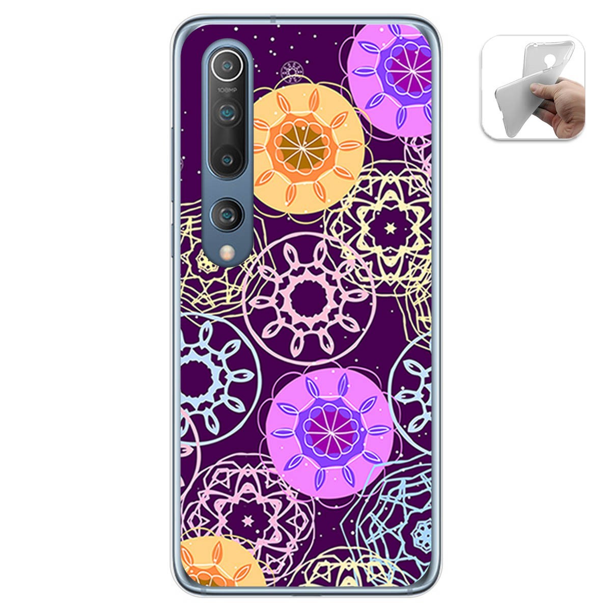 Funda Gel Tpu para Xiaomi Mi 10 / Mi 10 Pro diseño Radial Dibujos