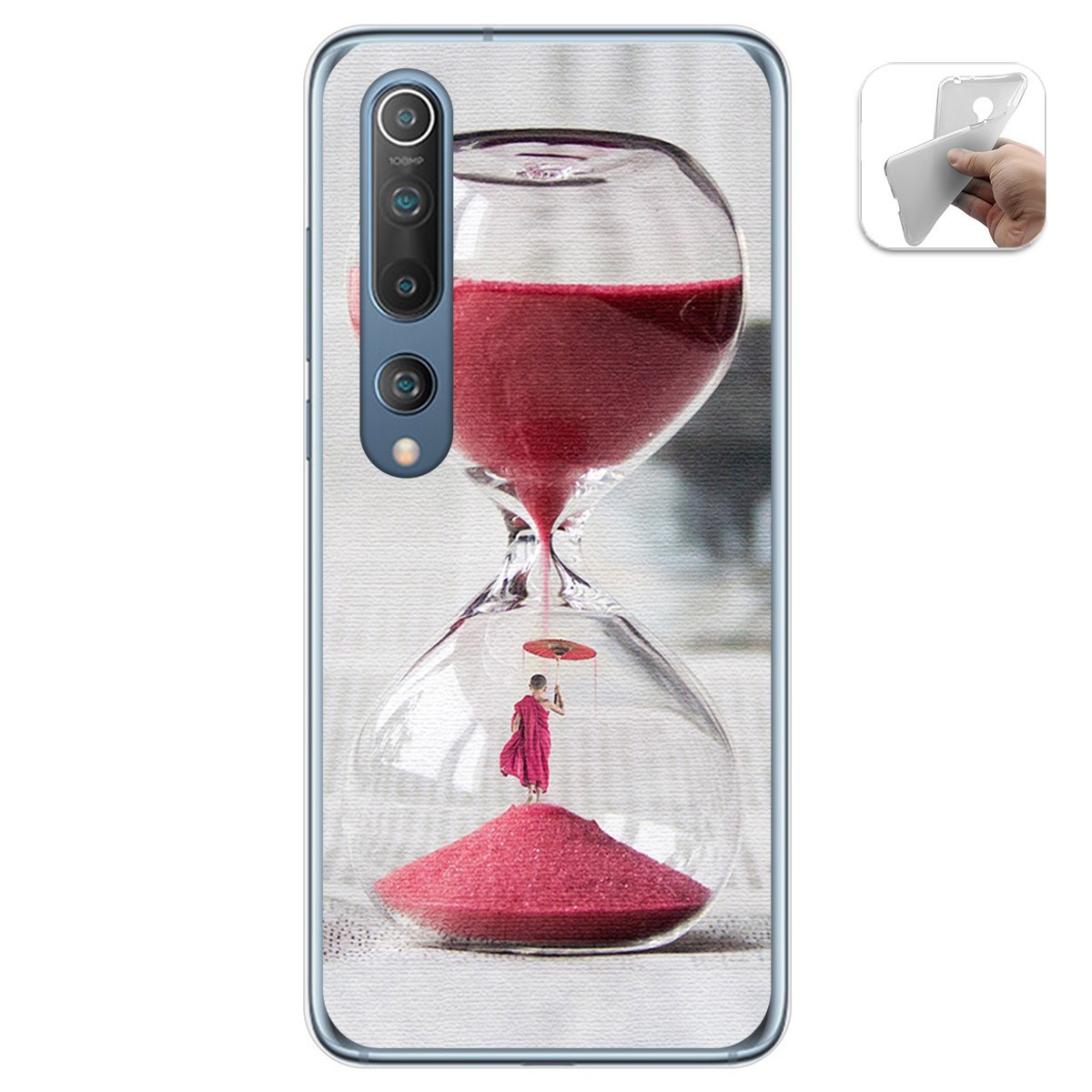 Funda Gel Tpu para Xiaomi Mi 10 / Mi 10 Pro diseño Reloj Dibujos