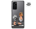 Funda Gel Transparente para Huawei P40 diseño Avestruz Dibujos