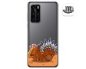 Funda Gel Transparente para Huawei P40 diseño Bufalo Dibujos