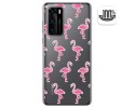 Funda Gel Transparente para Huawei P40 diseño Flamenco Dibujos
