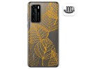 Funda Gel Transparente para Huawei P40 diseño Hojas Dibujos