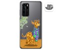 Funda Gel Transparente para Huawei P40 diseño Jirafa Dibujos