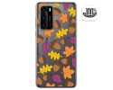 Funda Gel Transparente para Huawei P40 diseño Otoño Dibujos