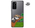Funda Gel Transparente para Huawei P40 diseño Panda Dibujos