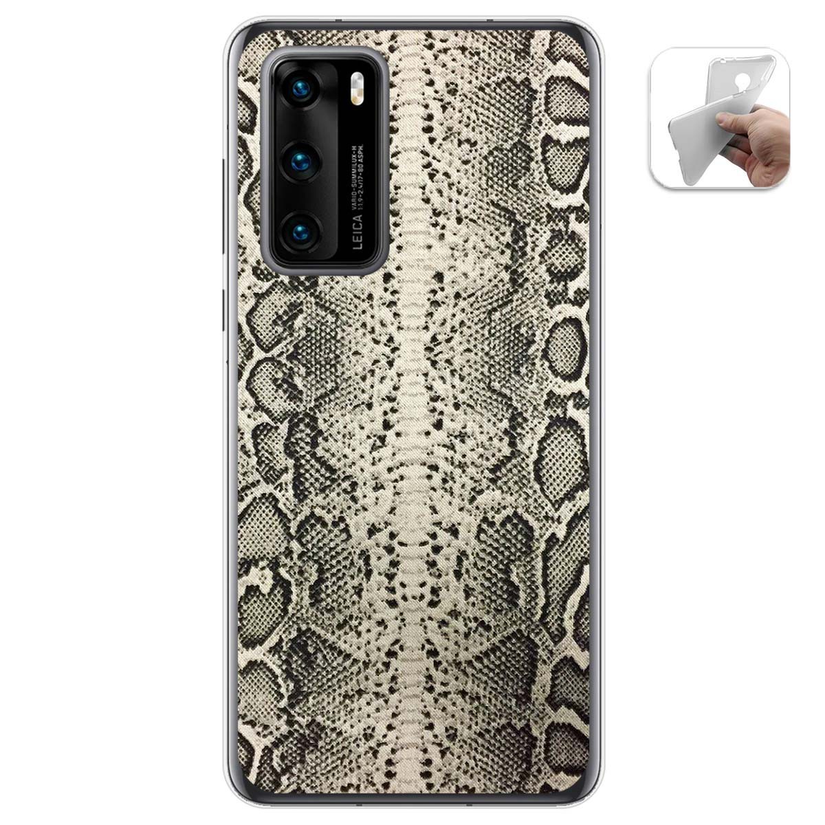 Funda Gel Tpu para Huawei P40 diseño Animal 01 Dibujos