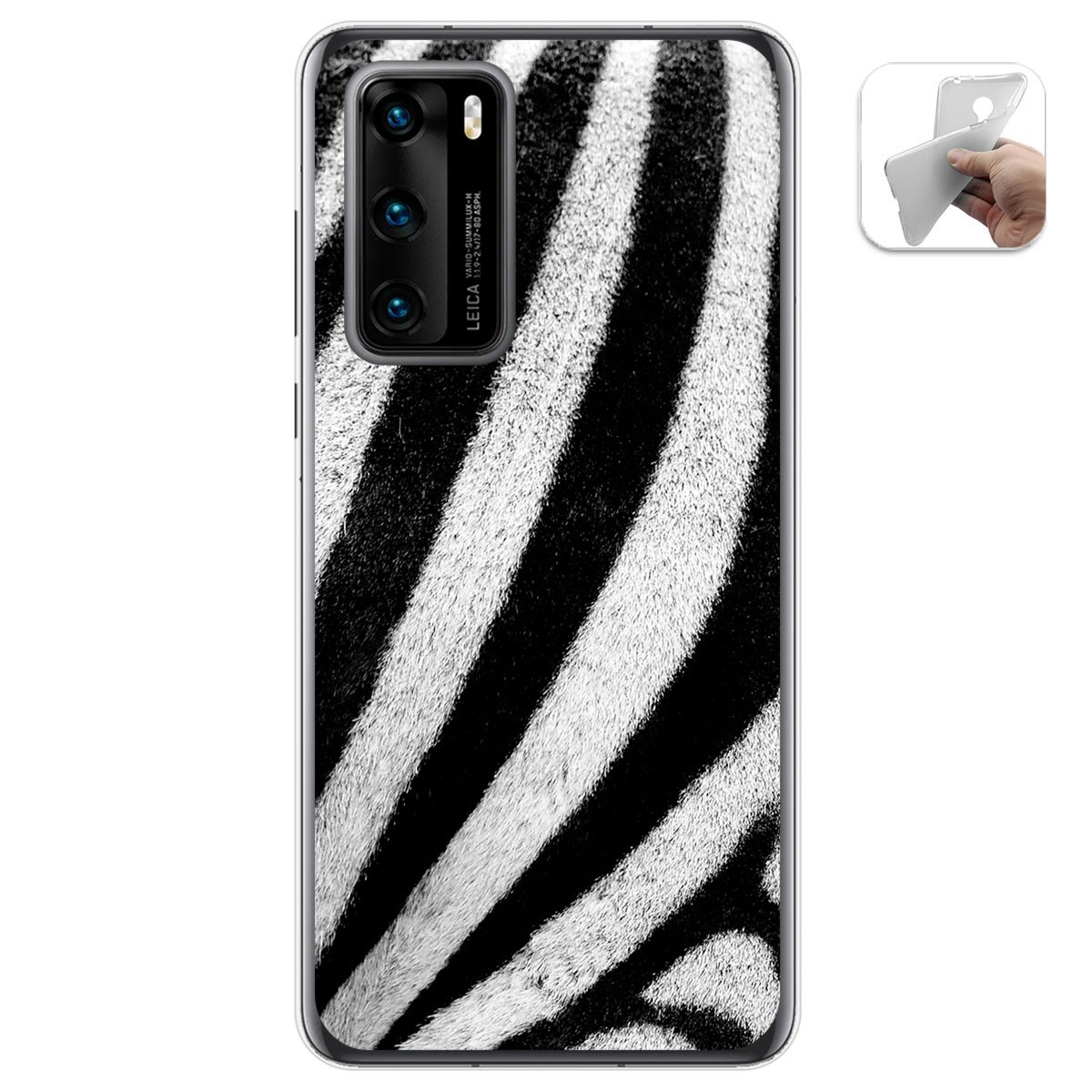 Funda Gel Tpu para Huawei P40 diseño Animal 02 Dibujos