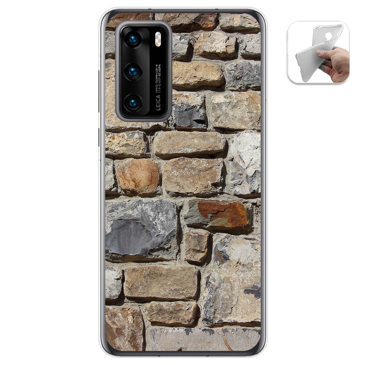 Funda Gel Tpu para Huawei P40 diseño Ladrillo 03 Dibujos
