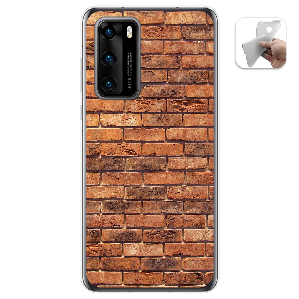 Funda Gel Tpu para Huawei P40 diseño Ladrillo 04 Dibujos
