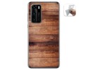 Funda Gel Tpu para Huawei P40 diseño Madera 02 Dibujos
