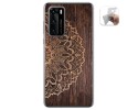 Funda Gel Tpu para Huawei P40 diseño Madera 06 Dibujos