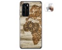 Funda Gel Tpu para Huawei P40 diseño Madera 07 Dibujos