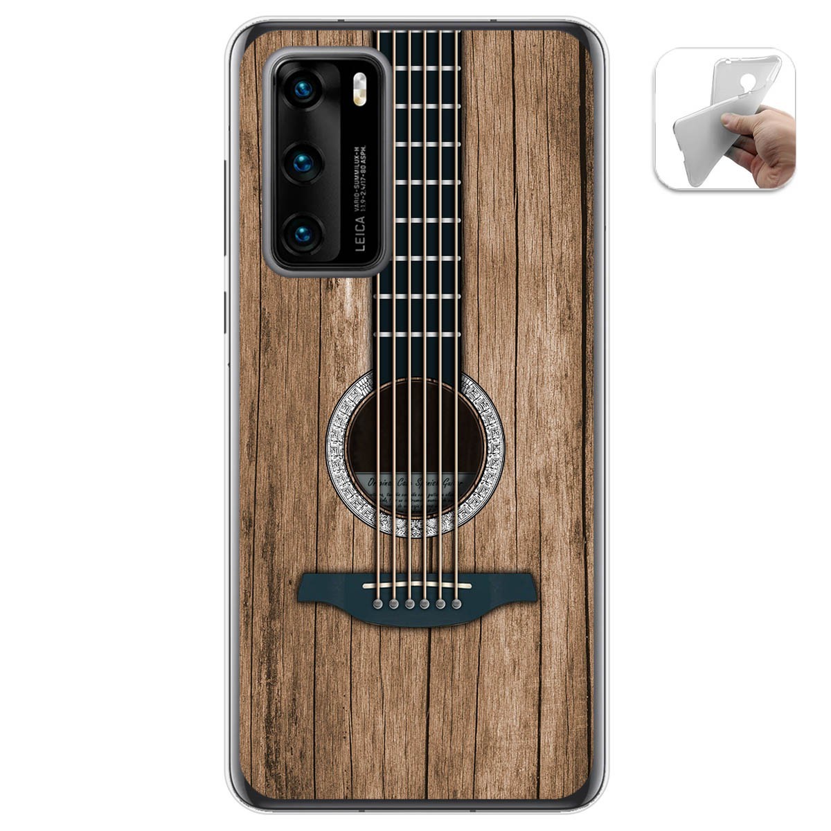 Funda Gel Tpu para Huawei P40 diseño Madera 11 Dibujos