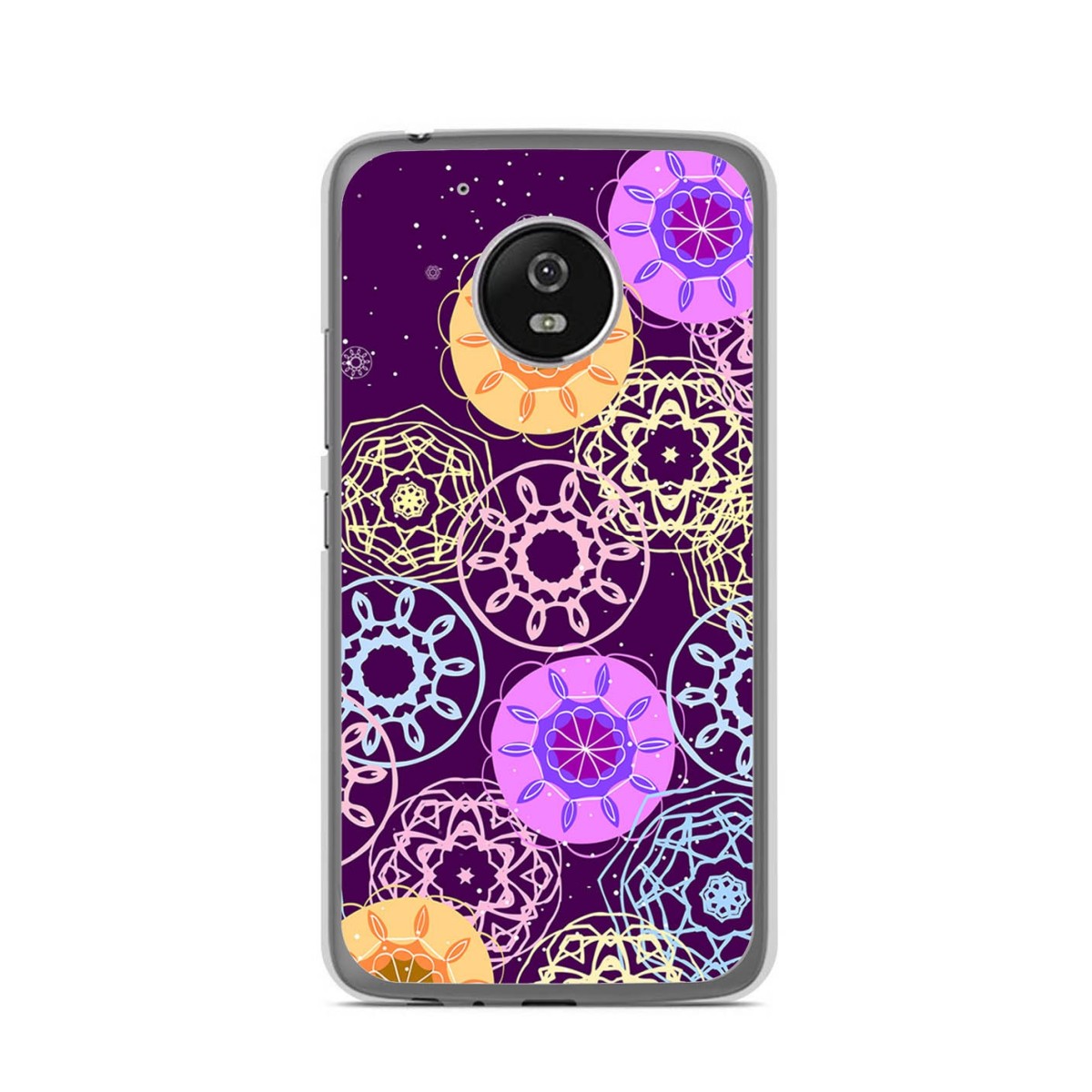 Funda Gel Tpu para Lenovo Moto G5 Diseño Radial Dibujos