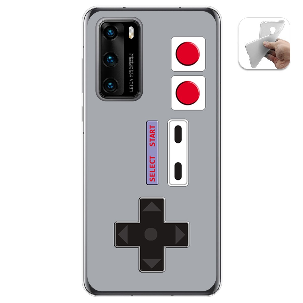 Funda Gel Tpu para Huawei P40 diseño Consola Dibujos