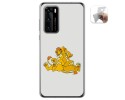 Funda Gel Tpu para Huawei P40 diseño Leones Dibujos