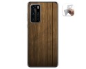 Funda Gel Tpu para Huawei P40 diseño Madera Dibujos