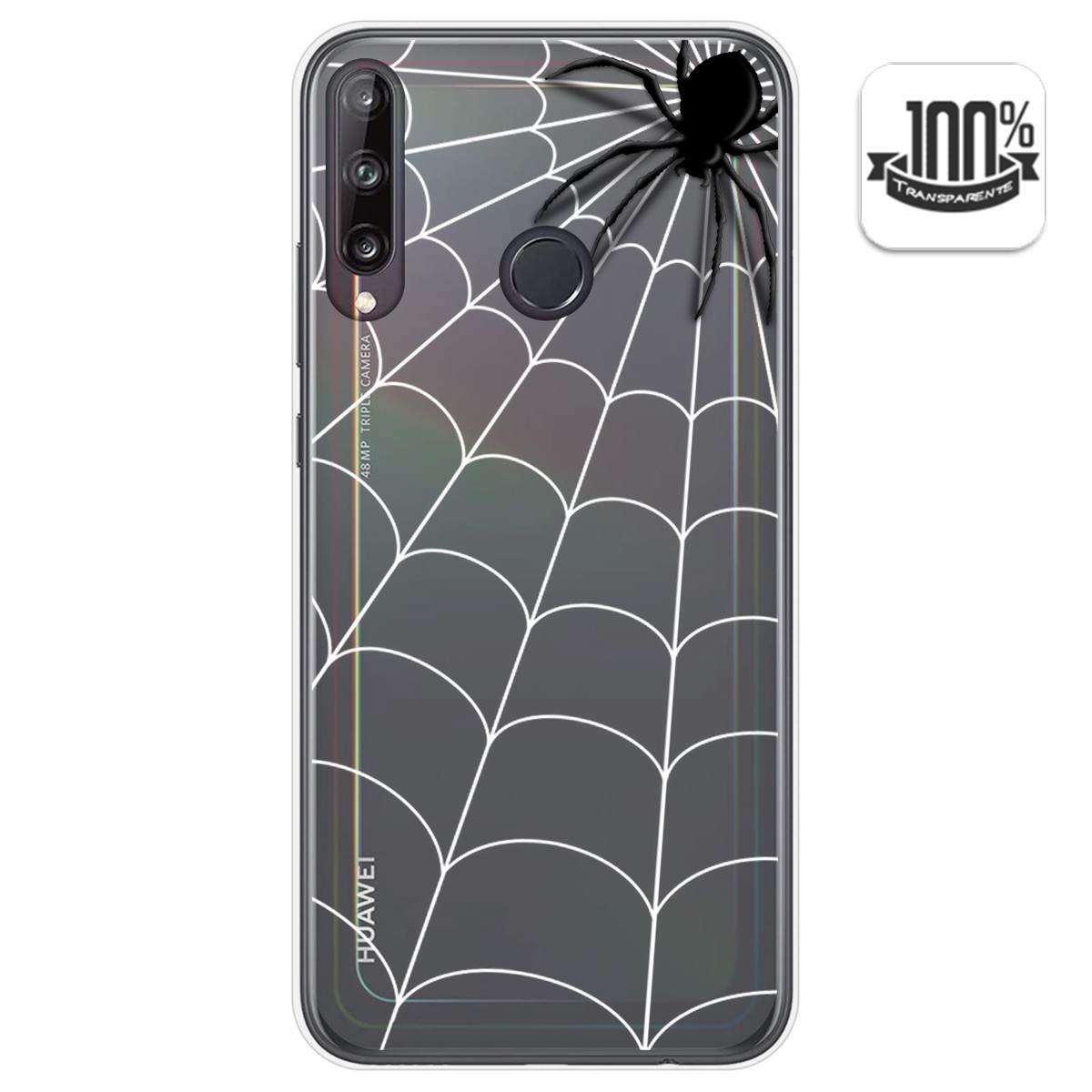 Funda Gel Transparente para Huawei P40 Lite E diseño Araña Dibujos
