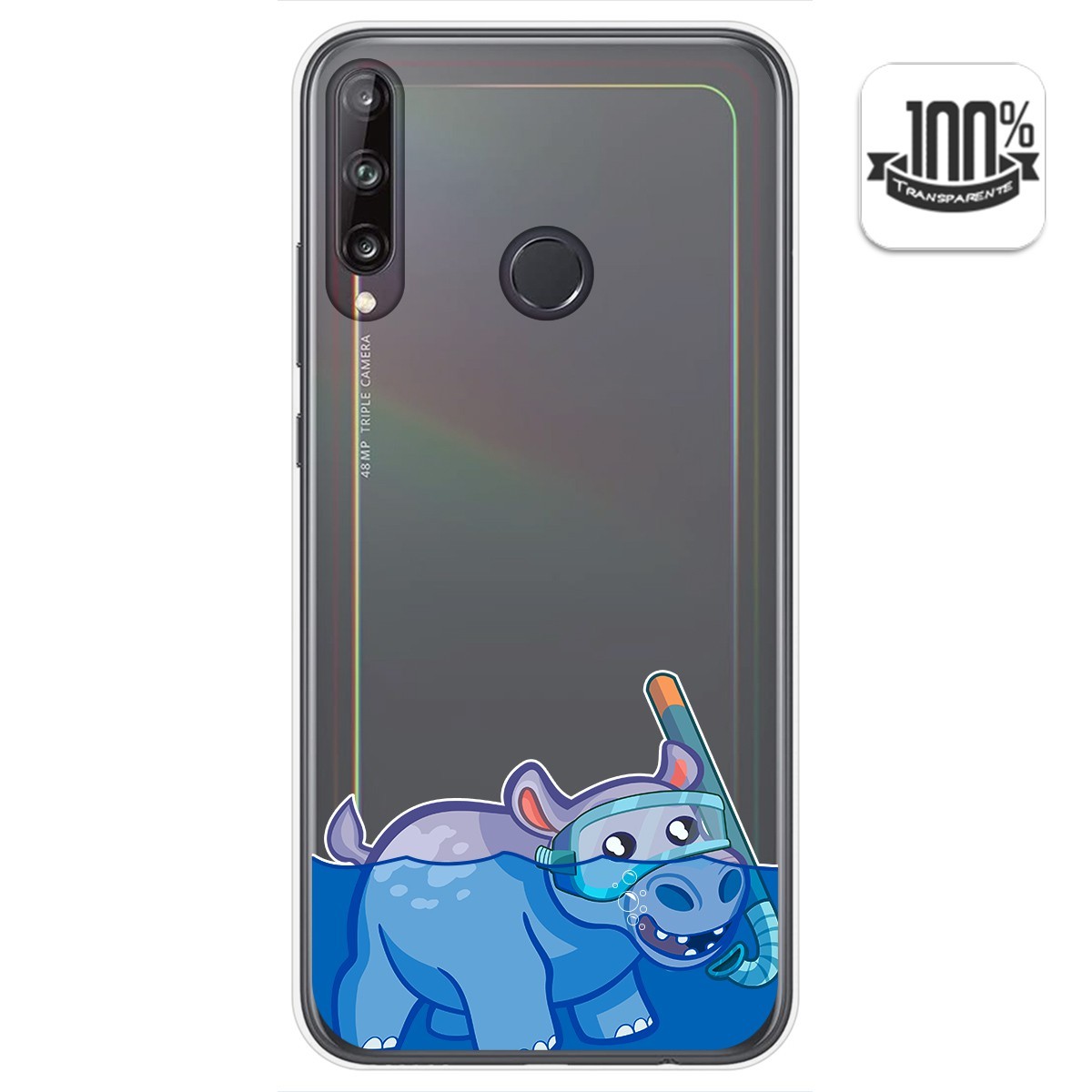 Funda Gel Transparente para Huawei P40 Lite E diseño Hipo Dibujos