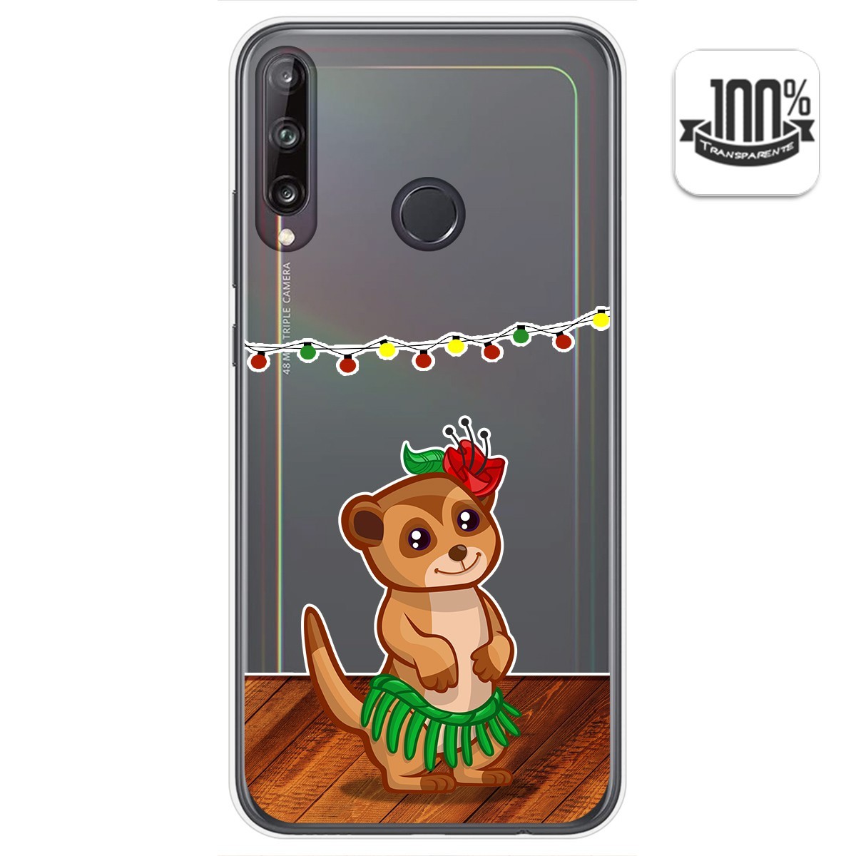 Funda Gel Transparente para Huawei P40 Lite E diseño Suricata Dibujos
