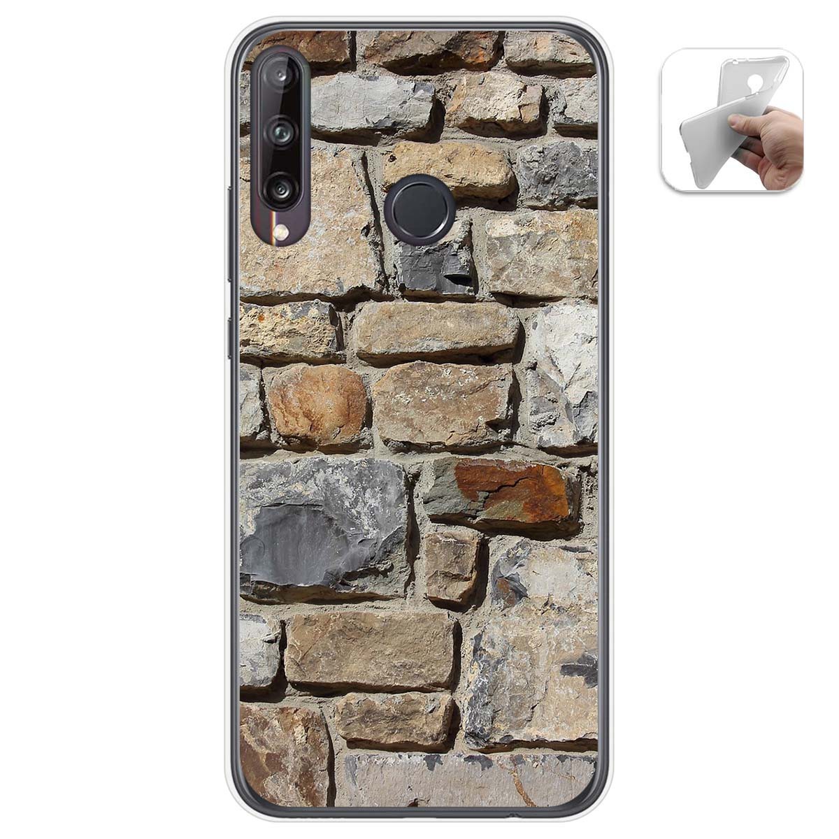 Funda Gel Tpu para Huawei P40 Lite E diseño Ladrillo 03 Dibujos