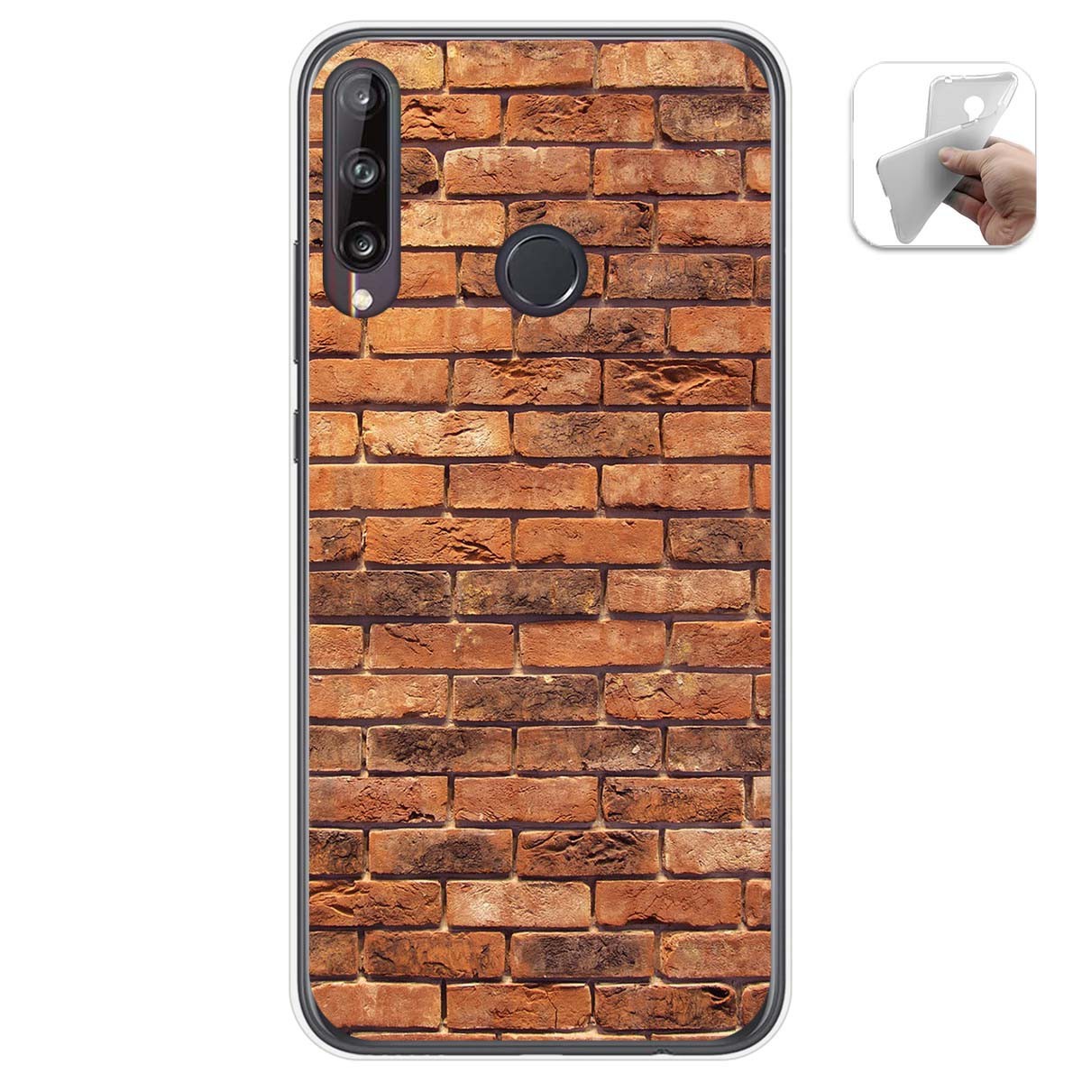 Funda Gel Tpu para Huawei P40 Lite E diseño Ladrillo 04 Dibujos