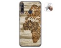 Funda Gel Tpu para Huawei P40 Lite E diseño Madera 07 Dibujos