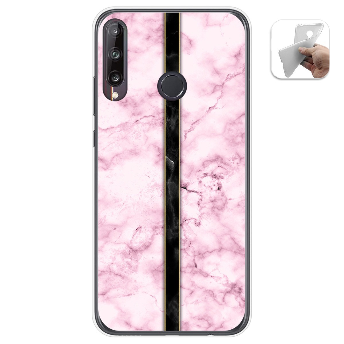 Funda Gel Tpu para Huawei P40 Lite E diseño Mármol 04 Dibujos
