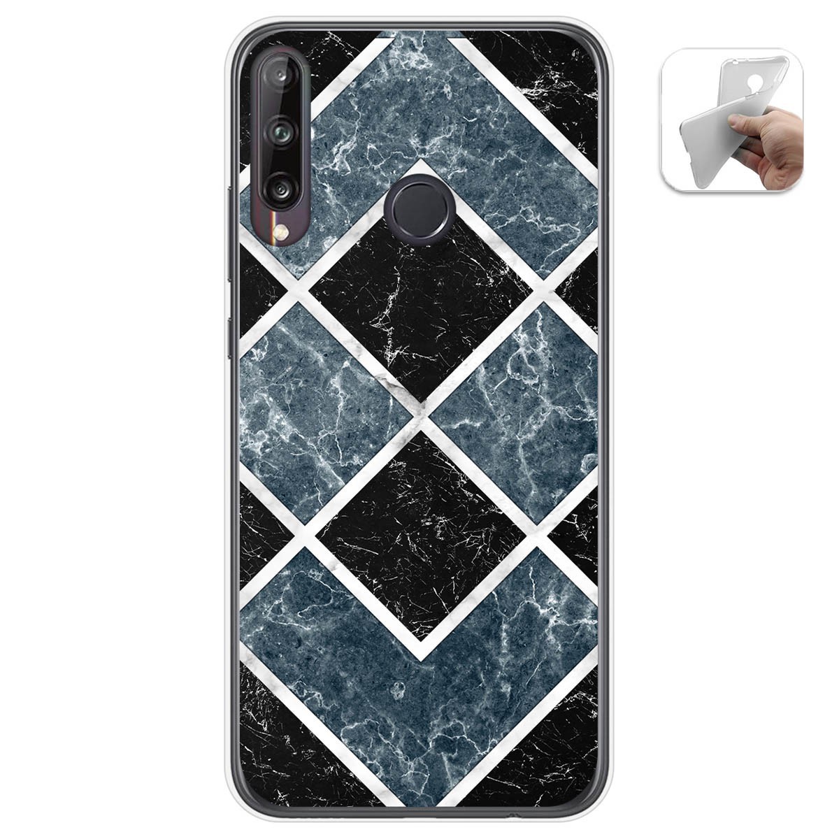 Funda Gel Tpu para Huawei P40 Lite E diseño Mármol 06 Dibujos