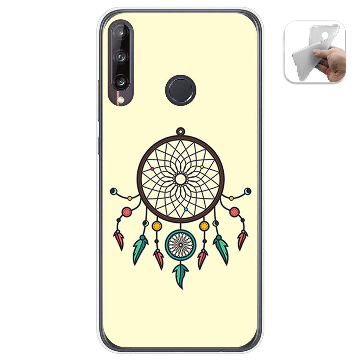 Funda Gel Tpu para Huawei P40 Lite E diseño Atrapasueños Dibujos