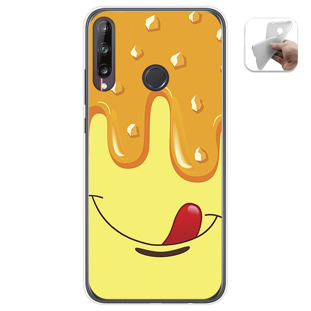 Funda Gel Tpu para Huawei P40 Lite E diseño Helado Vainilla Dibujos