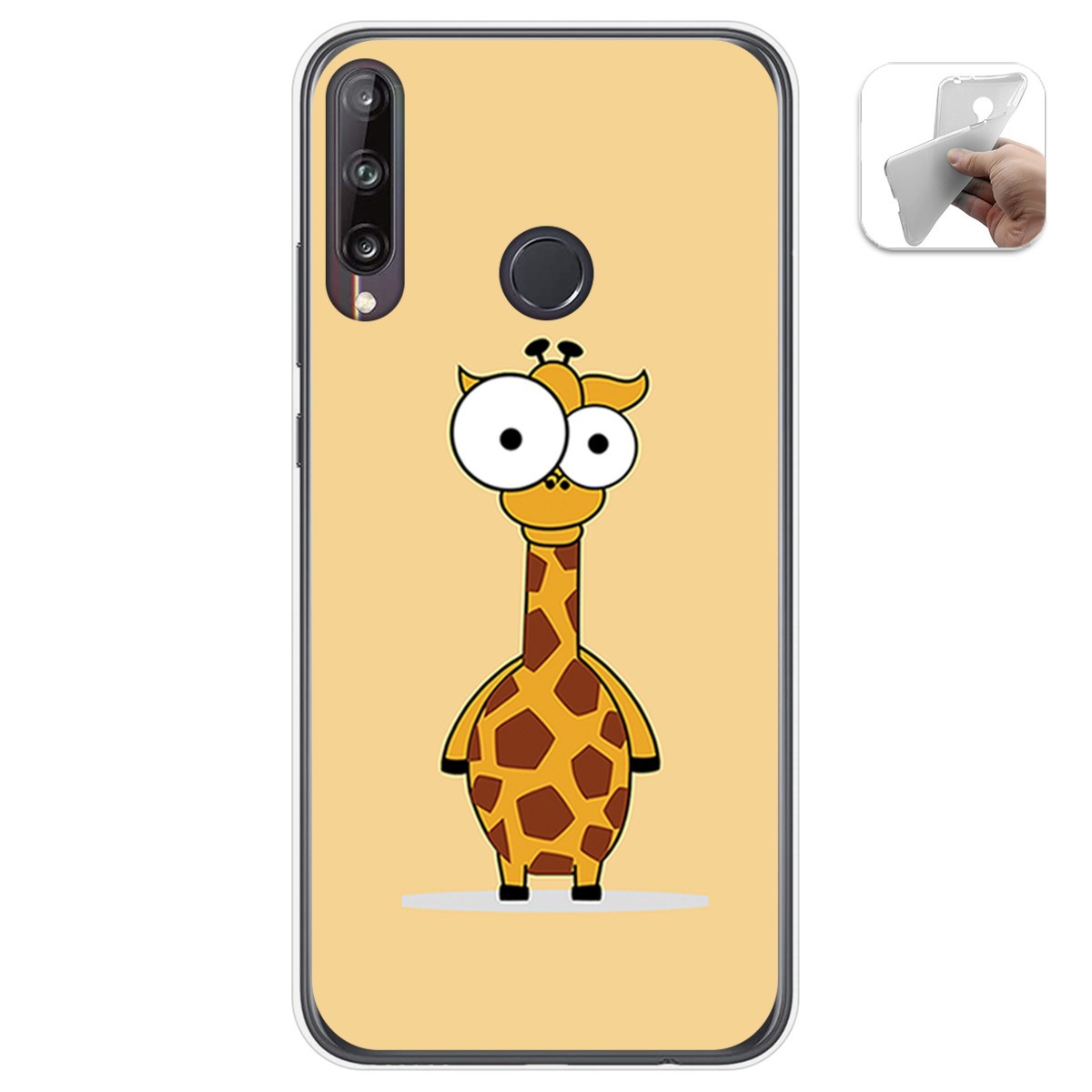 Funda Gel Tpu para Huawei P40 Lite E diseño Jirafa Dibujos