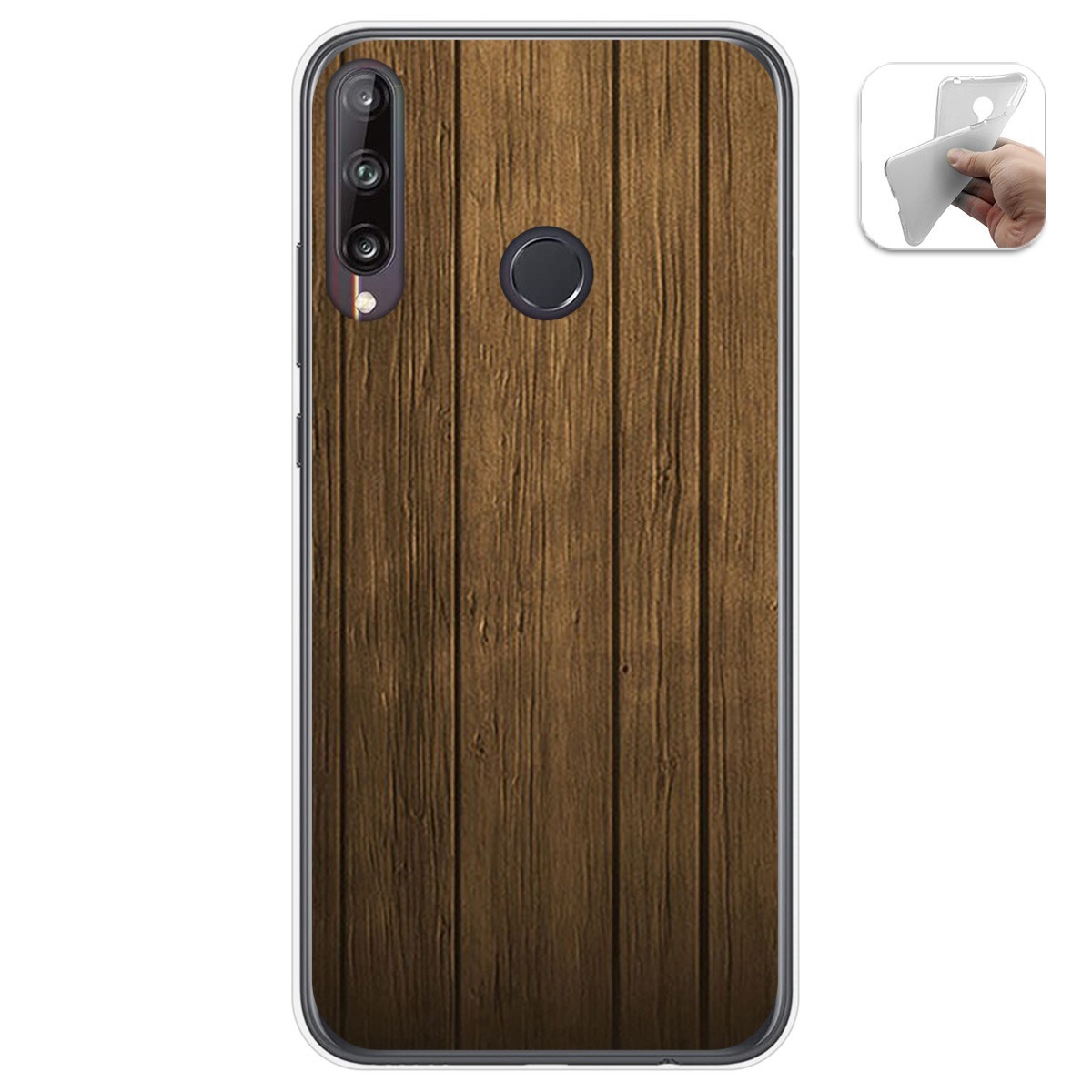 Funda Gel Tpu para Huawei P40 Lite E diseño Madera Dibujos