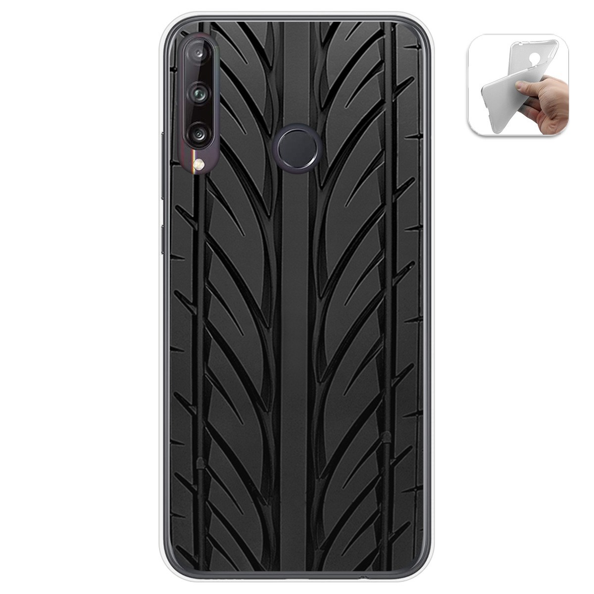 Funda Gel Tpu para Huawei P40 Lite E diseño Neumatico Dibujos