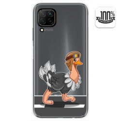 Funda Gel Transparente para Huawei P40 Lite diseño Avestruz Dibujos