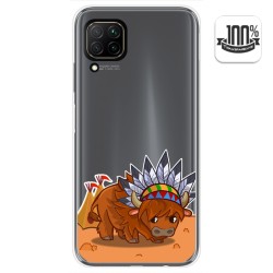 Funda Gel Transparente para Huawei P40 Lite diseño Bufalo Dibujos
