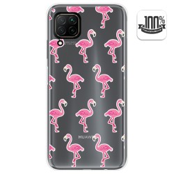 Funda Gel Transparente para Huawei P40 Lite diseño Flamenco Dibujos