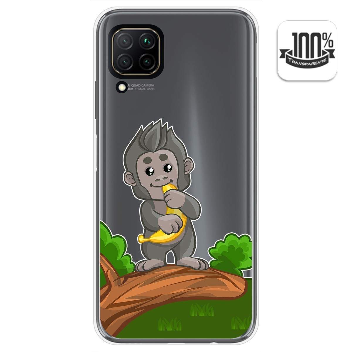 Funda Gel Transparente para Huawei P40 Lite diseño Mono Dibujos