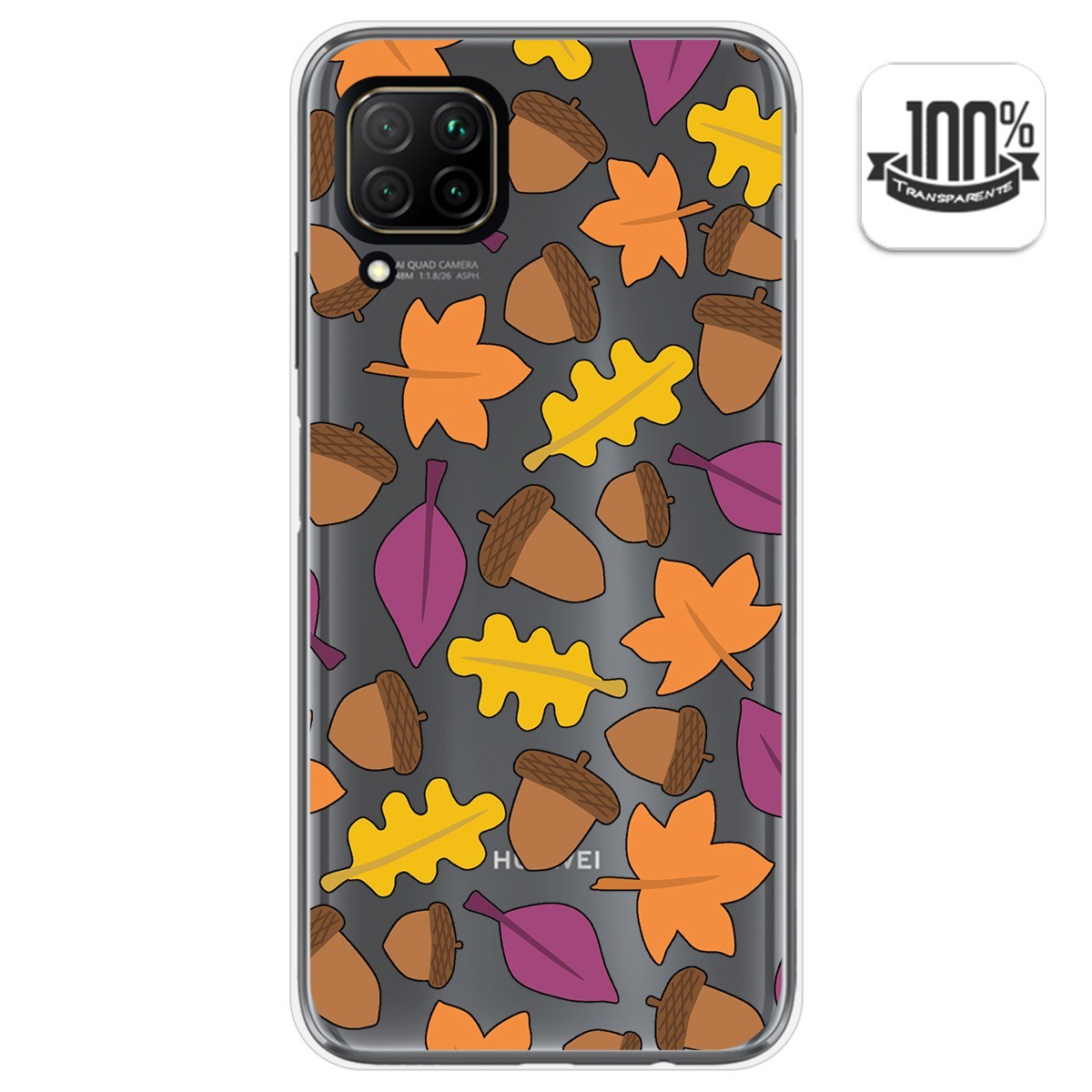Funda Gel Transparente para Huawei P40 Lite diseño Otoño Dibujos
