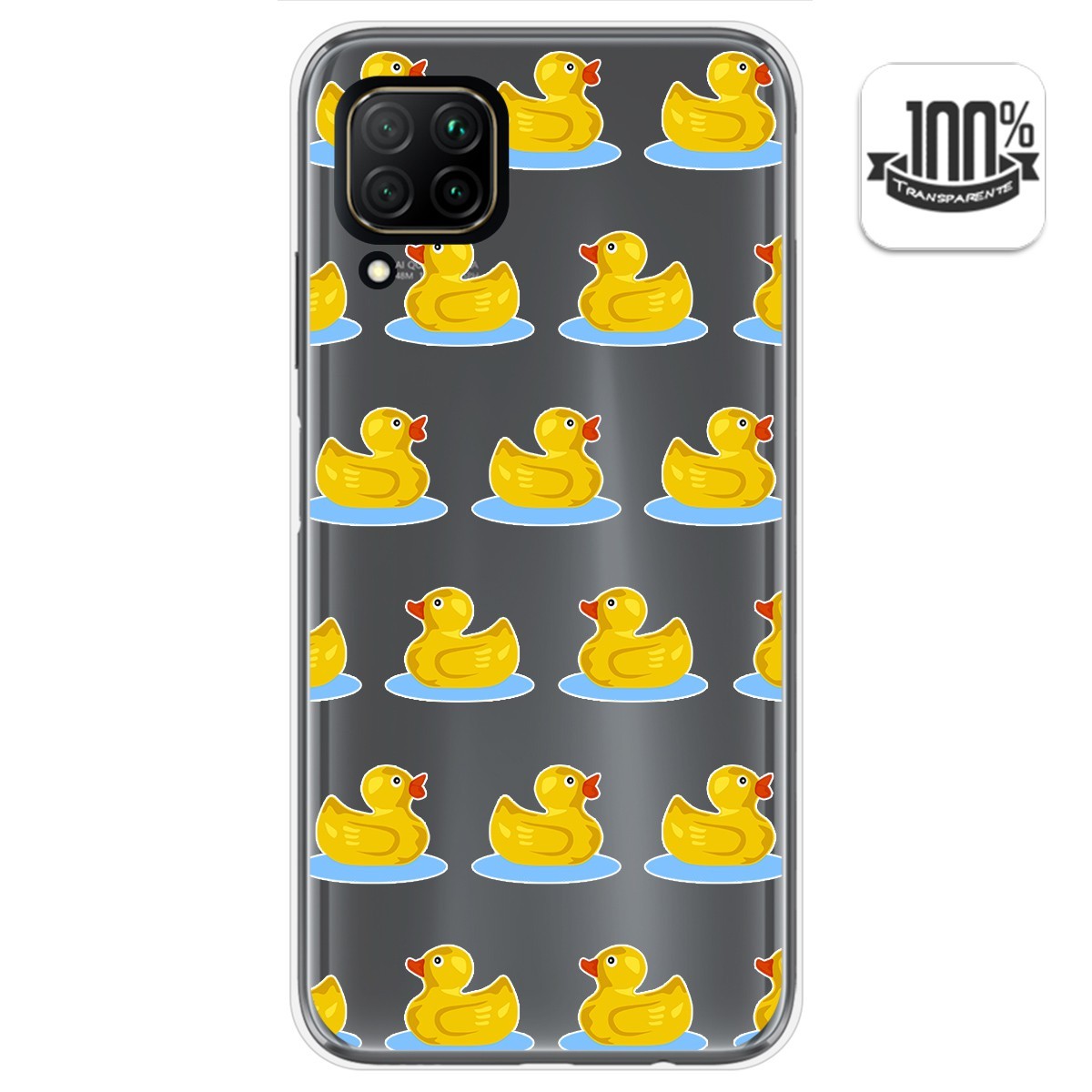 Funda Gel Transparente para Huawei P40 Lite diseño Pato Dibujos
