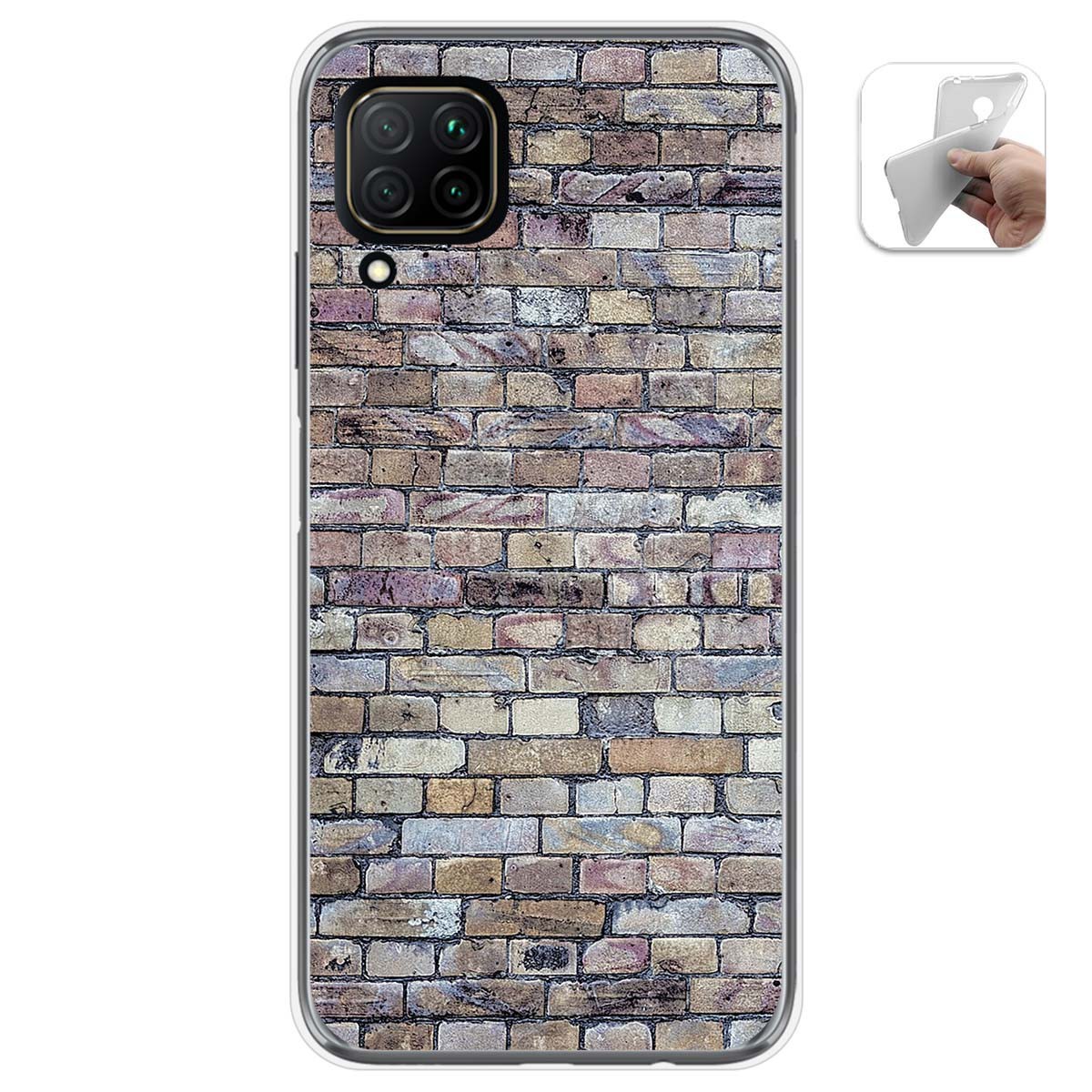 Funda Gel Tpu para Huawei P40 Lite diseño Ladrillo 02 Dibujos