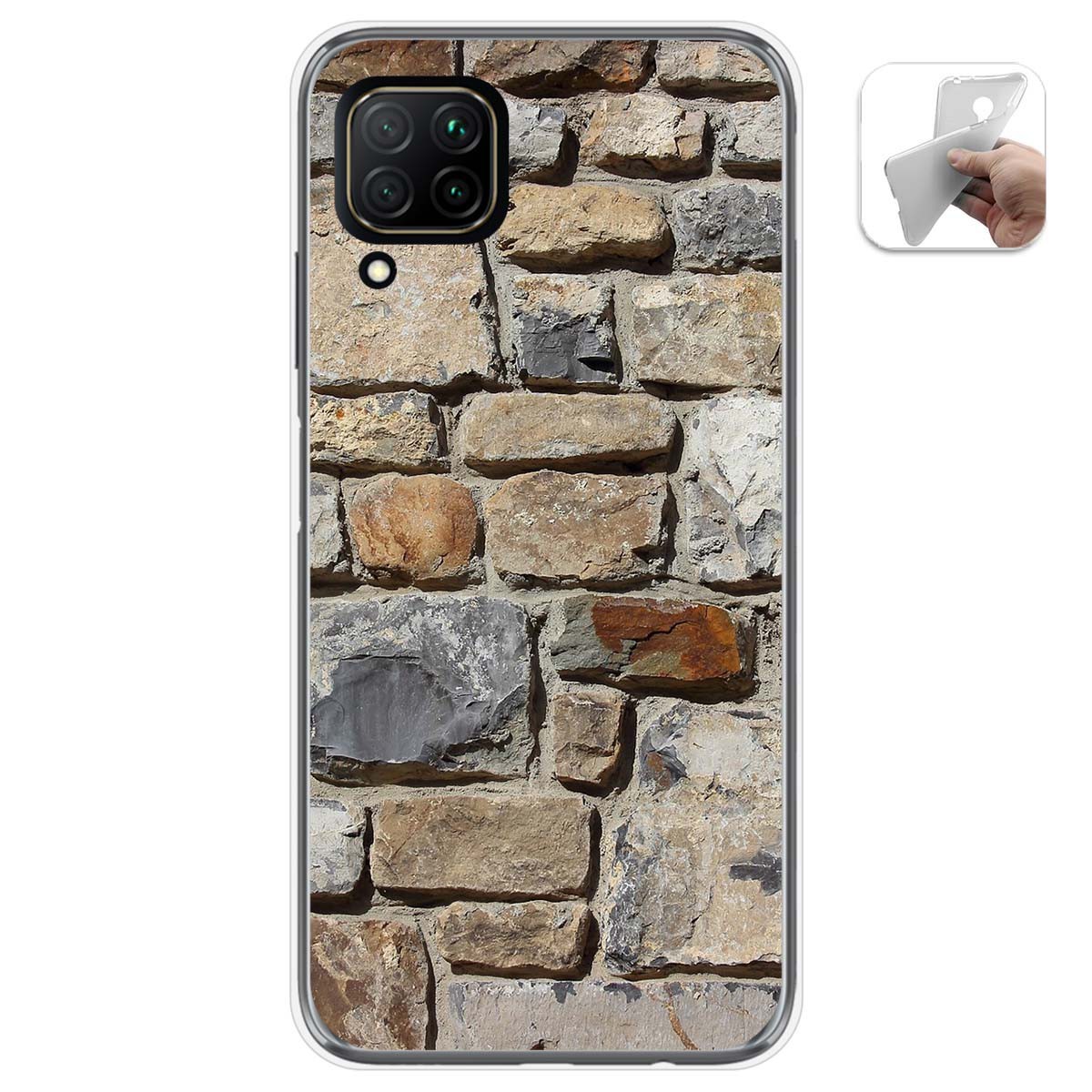 Funda Gel Tpu para Huawei P40 Lite diseño Ladrillo 03 Dibujos