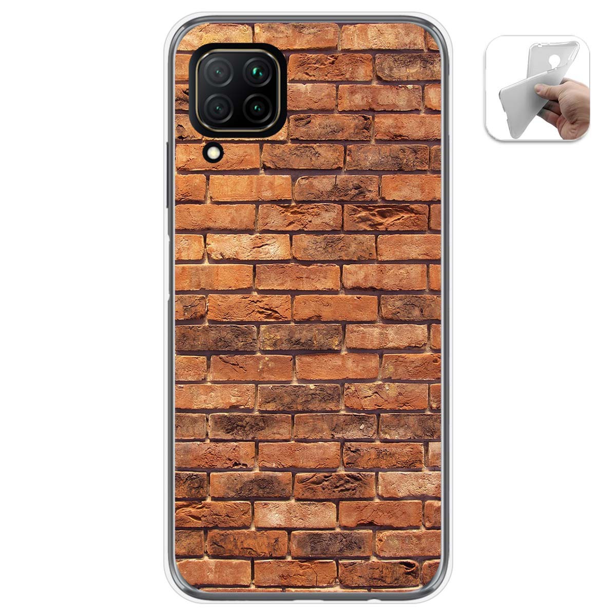 Funda Gel Tpu para Huawei P40 Lite diseño Ladrillo 04 Dibujos