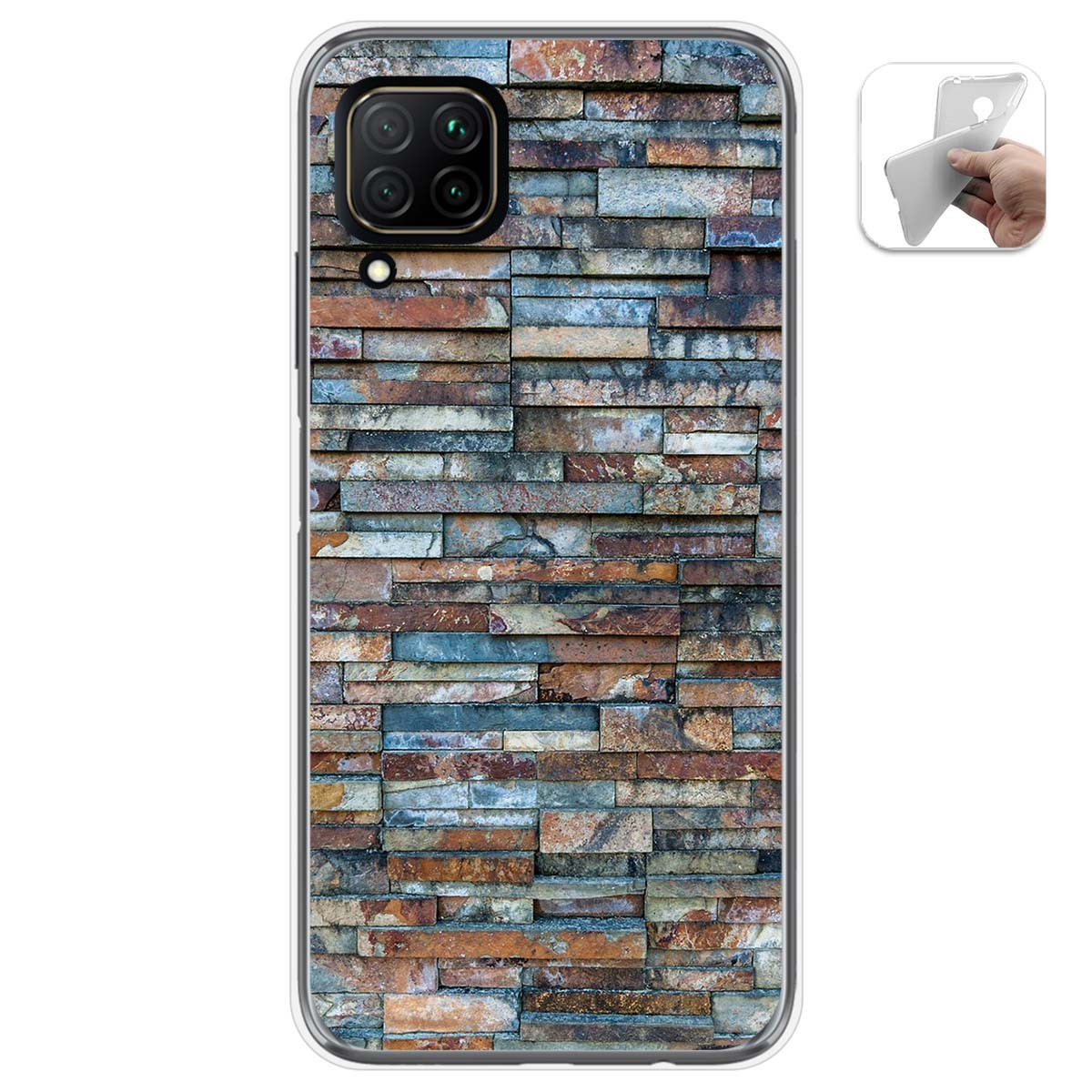 Funda Gel Tpu para Huawei P40 Lite diseño Ladrillo 05 Dibujos