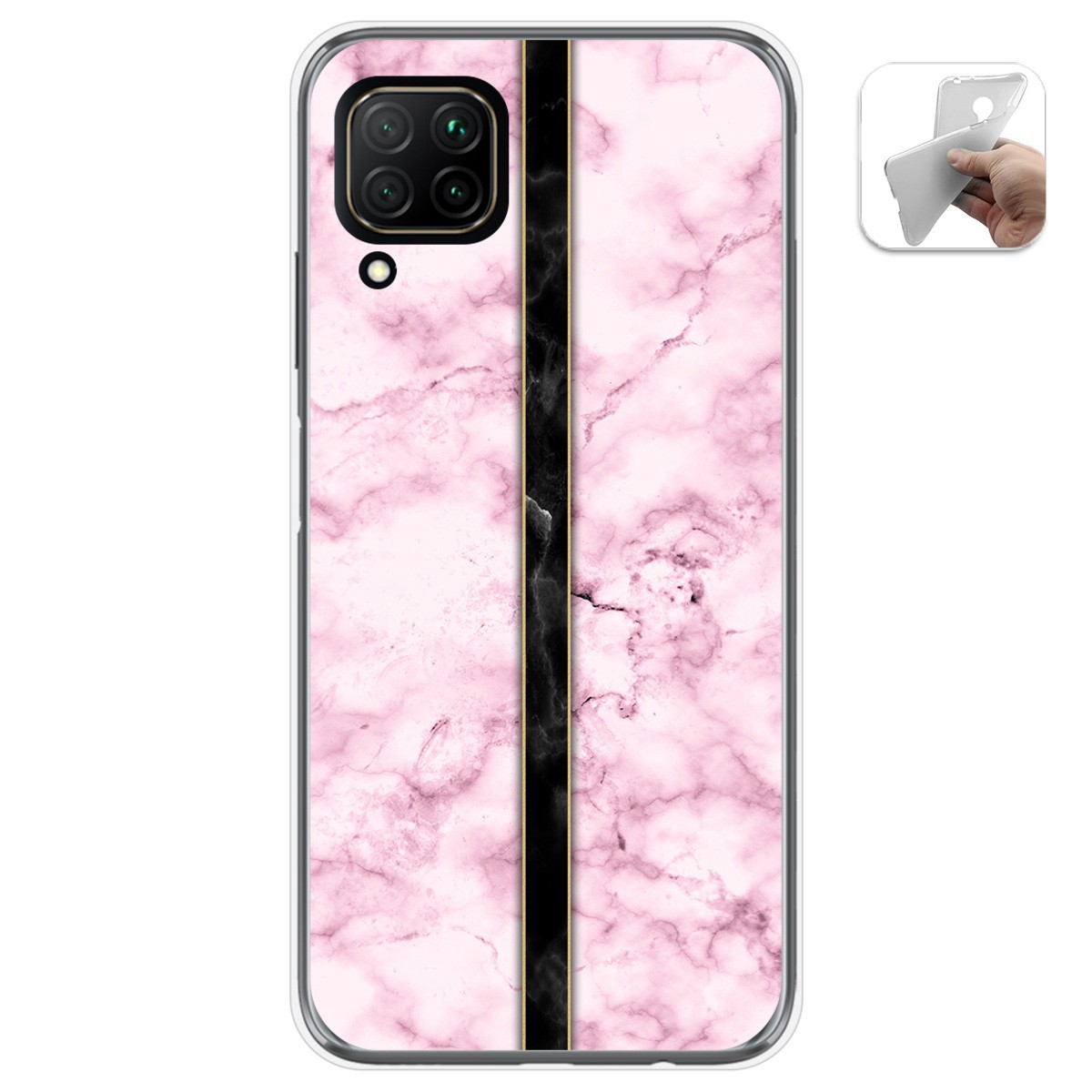 Funda Gel Tpu para Huawei P40 Lite diseño Mármol 04 Dibujos