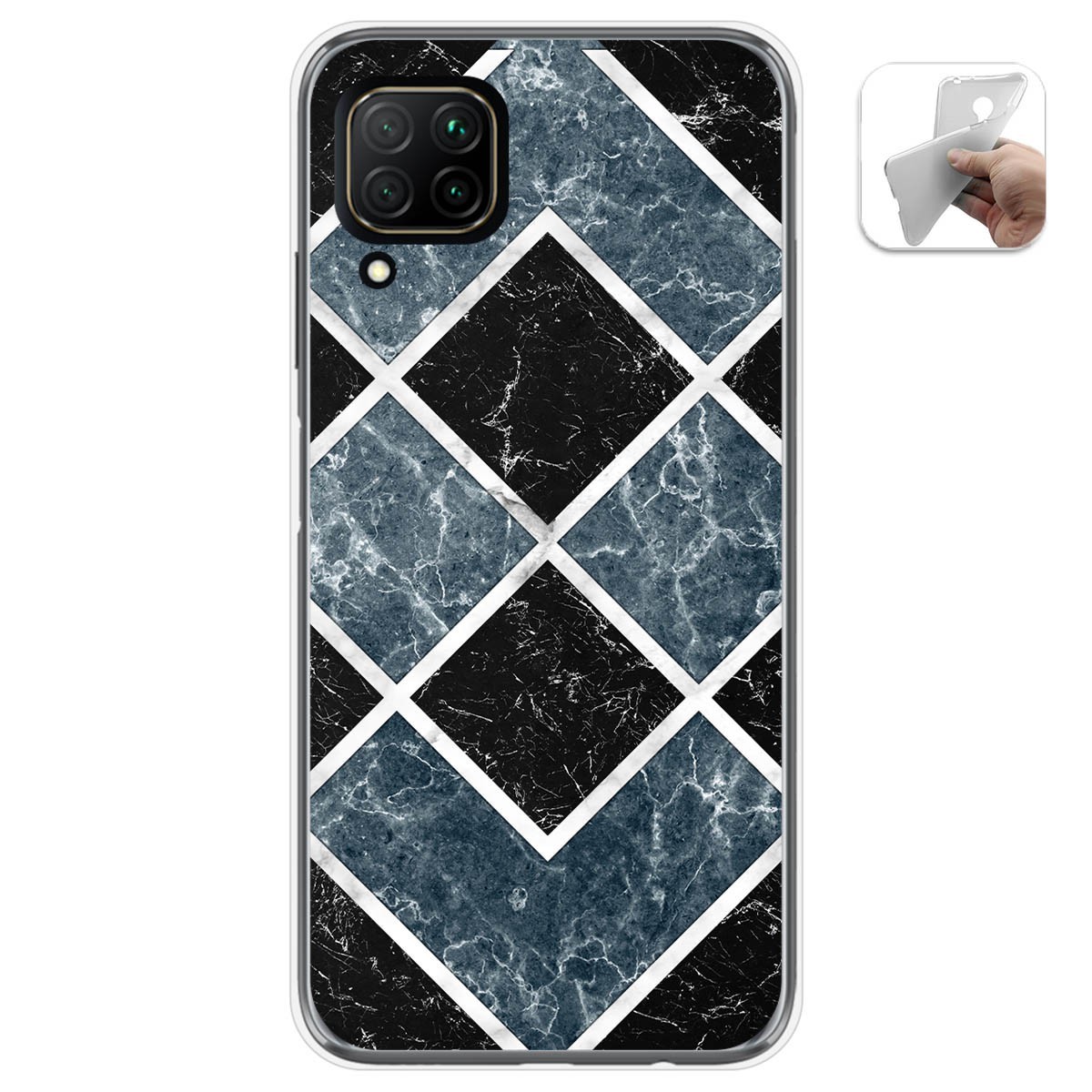 Funda Gel Tpu para Huawei P40 Lite diseño Mármol 06 Dibujos